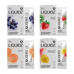 Eletrólitos Zero Açúcares LIQUIDZ - 4 Sabores - Kit 4 Caixas com 6 Sachês - Foto 1