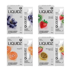 Eletrólitos Zero Açúcares LIQUIDZ - 4 Sabores - Kit 4 Caixas com 6 Sachês - Foto 1