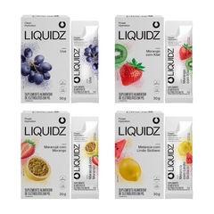 Eletrólitos Zero Açúcares LIQUIDZ - 4 Sabores - Kit 4 Caixas com 6 Sachês - Foto 1