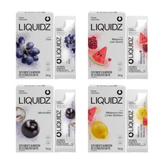 Eletrólitos Zero Açúcares LIQUIDZ - 4 Sabores - Kit 4 Caixas com 6 Sachês - Foto 1