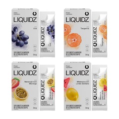 Eletrólitos Zero Açúcares LIQUIDZ - 4 Sabores - Kit 4 Caixas com 6 Sachês - Foto 1