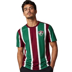 Camisa do Fluminense Somar Tricolor Listrada Braziline - Masculina - Foto 2