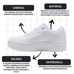 Tênis Feminino Puma Rebound Femme Low - Foto 5