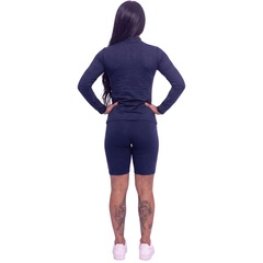 Conjunto Fitness Blusa Térmica Proteção UV e Bermudinha Suplex Vekyo - Foto 3