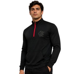 Blusão do Flamengo Tato com Ziper Braziline - Masculino - Foto 2