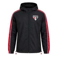 Jaqueta Corta Vento do São Paulo Clássica Tricolor Braziline - Masculina - Foto 1