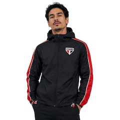 Jaqueta Corta Vento do São Paulo Clássica Tricolor Braziline - Masculina - Foto 2