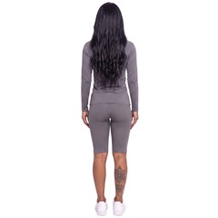 Conjunto Fitness Blusa Térmica Proteção UV e Bermudão Vekyo - Foto 3