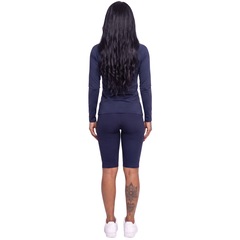Conjunto Fitness Blusa Térmica Proteção UV e Bermudão Vekyo - Foto 3