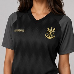 Camisa do Flamengo Energia Raglan Gold Braziline - Feminina - Foto 3