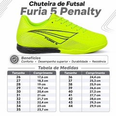 Chuteira Futsal Adulto Penalty Furia 5 - Foto 5