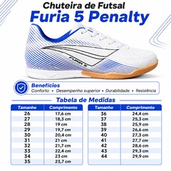 Chuteira Futsal Adulto Penalty Furia 5 - Foto 5