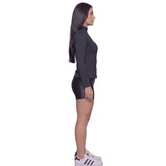 Conjunto Fitness Blusa Térmica Proteção UV e Short New Zig Vekyo - Foto 2