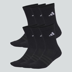 Kit 6 Pares de Meia adidas Acolchoadas Adulto - Foto 1