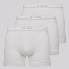 Kit 3 Cuecas Boxer Lupo Microfibra Sem Costura Adulto - Foto 1