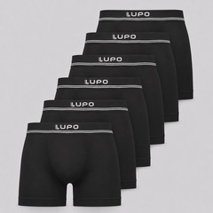 Kit 6 Cuecas Boxer Lupo Microfibra Sem Costura Adulto - Foto 1