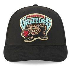 Bone New Era 9FIFTY Pre-Curved Vancouver Grizzlies Suede Masculino - Foto 2