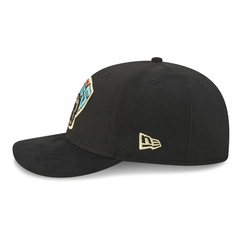 Bone New Era 9FIFTY Pre-Curved Vancouver Grizzlies Suede Masculino - Foto 5