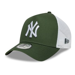 Bone New Era 9FORTY A-FRAME TRUCKER SN New York Yankees MLB Masculino - Foto 1