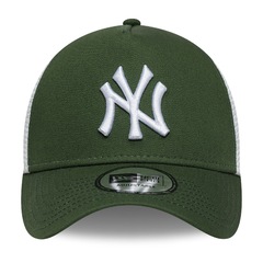 Bone New Era 9FORTY A-FRAME TRUCKER SN New York Yankees MLB Masculino - Foto 2