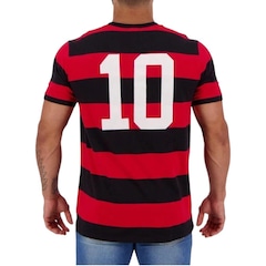 Camisa do Flamengo Flatri Zico Braziline - Masculina - Foto 2