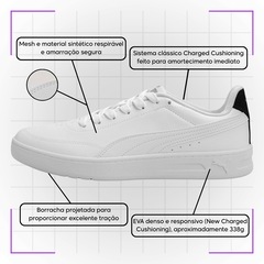 Tênis Masculino Puma Court Classic Clean - Foto 5
