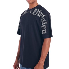 Camiseta MCD Box Fit Manga Japonesa Caligrafitti Masculina - Foto 2