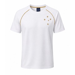 Camisa do Cruzeiro Raglan Gold Braziline - Masculino - Foto 1