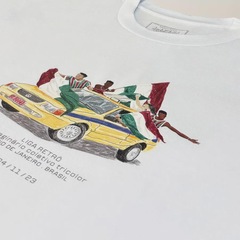 T-Shirt Oversized Fluminense Taxi - Liga Retrô - Masculina - Foto 4