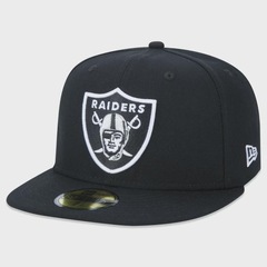 Boné New Era 59FIFTY Aba Reta NFL Las Vegas Raiders 7 3/8 - Foto 1