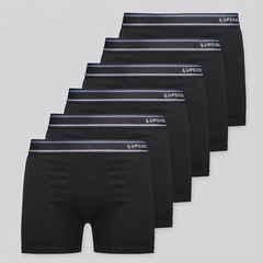 Kit 6 Cuecas Lupo Boxer com Elastano Adulto - Foto 1