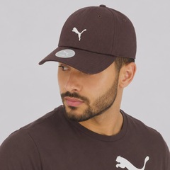 Boné Unissex Puma Wardrobe Ess Dad Aba Curva - Foto 5