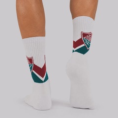Meia do Fluminense FC Cano Médio Esporte Adulto - Foto 2
