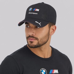 Boné Unissex Puma BMW Réplica Team BB Listras Aba Curva - Foto 5