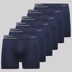 Kit 6 Cuecas Boxer Lupo Light Fit Adulto - Foto 1