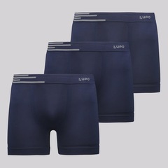 Kit 3 Cuecas Boxer Lupo Light Fit Adulto - Foto 1
