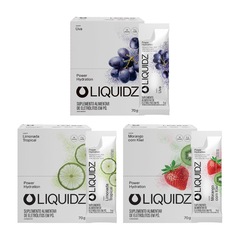 Eletrólitos Zero Açúcares LIQUIDZ - 3 Sabores - Kit 3 Caixas c/14 Sachês - Foto 1