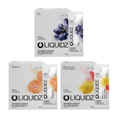 Eletrólitos Zero Açúcares LIQUIDZ - 3 Sabores - Kit 3 Caixas c/14 Sachês - Foto 1