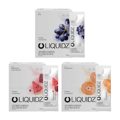 Eletrólitos Zero Açúcares LIQUIDZ - 3 Sabores - Kit 3 Caixas c/14 Sachês - Foto 1