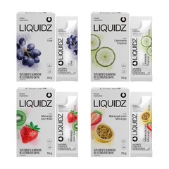 Eletrólitos Zero Açúcares LIQUIDZ - 4 Sabores - Kit 4 Caixas c/6 Sachês - Foto 1