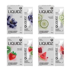 Eletrólitos Zero Açúcares LIQUIDZ - 4 Sabores - Kit 4 Caixas c/6 Sachês - Foto 1