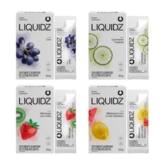 Eletrólitos Zero Açúcares LIQUIDZ - 4 Sabores - Kit 4 Caixas c/6 Sachês - Foto 1