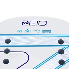 Raquete de Beach Tennis Zeiq Light - Leo Branco 3K - Foto 6