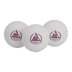 Bola de Tênis de Mesa Joola Magic ABS 40+ Branca Pack Com 03 Unidades - Foto 1