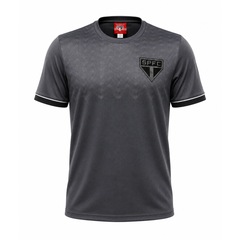 Camisa do São Paulo Faísca Grafite Braziline - Masculina - Foto 1