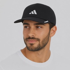 Boné Unissex adidas Run Mes CC Aba Curva - Foto 5