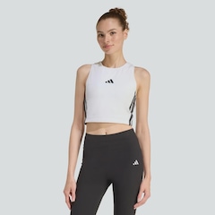 Camiseta Regata Cropped adidas Essentials Feminina - Foto 1