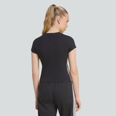 Camiseta Baby Look adidas Essentials 3 Stripes Feminina - Foto 2