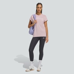 Camiseta adidas Logo Estampada Feminina - Foto 3