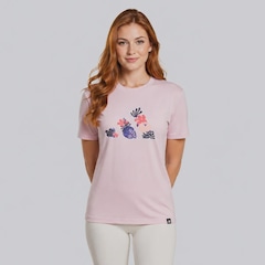 Camiseta adidas Logo Floral Feminina - Foto 1